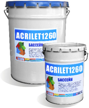 Acrilet 1260 – kahe-komponentne värvimastiks basseinidele 20+5kg